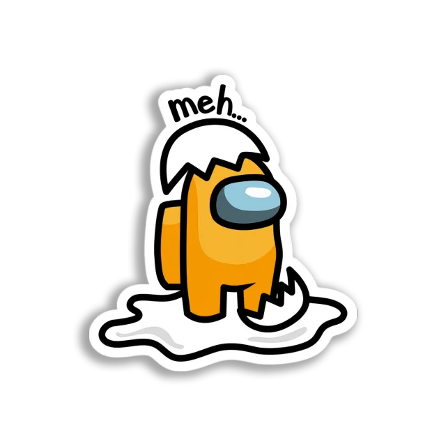 Among Us Egg Crewmate Sticker