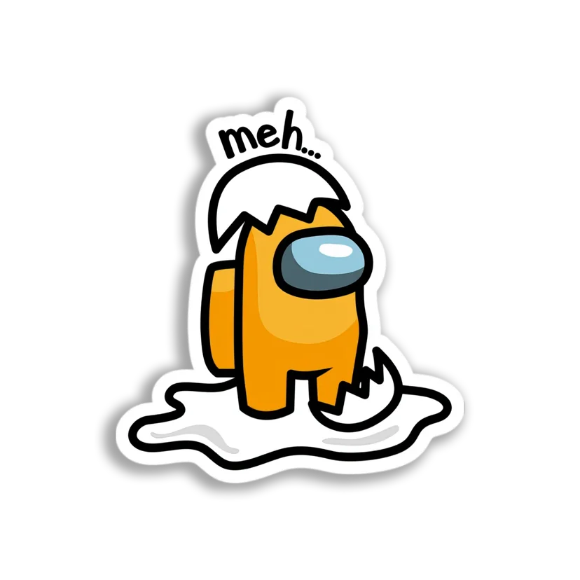 Among Us Egg Crewmate Sticker