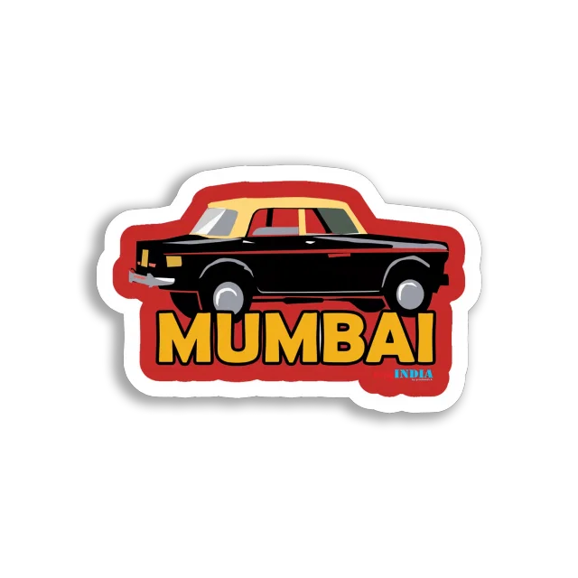 My India Mumbai Taxi Sticker