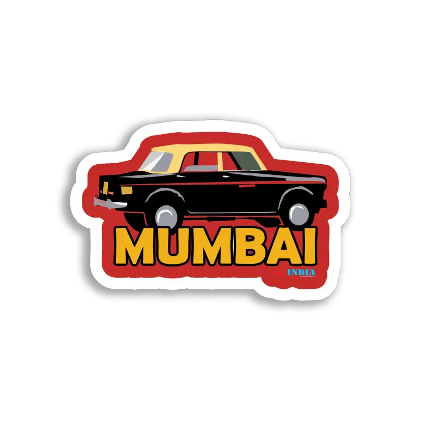 My India Mumbai Taxi Sticker