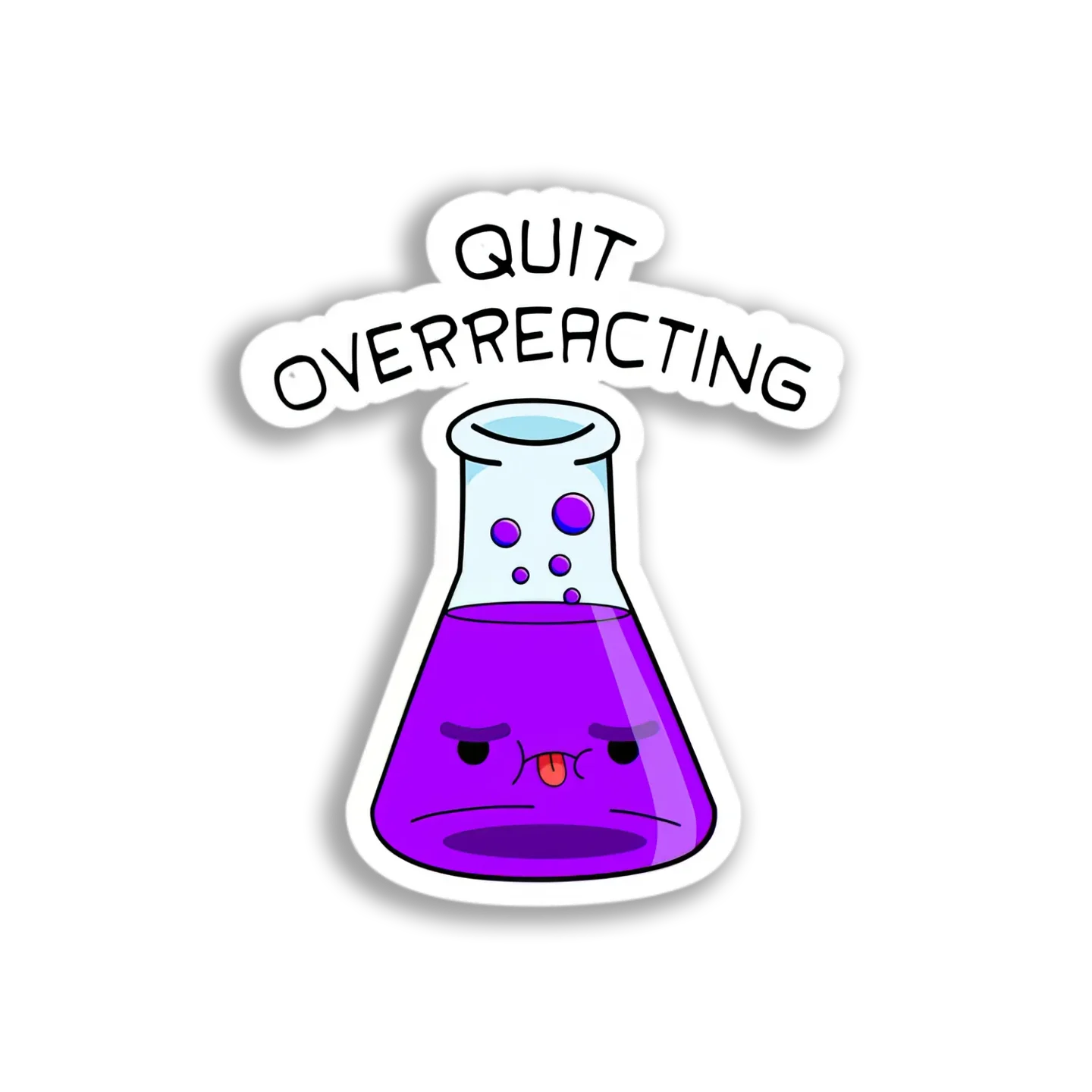 Overreacting Beaker Sticker