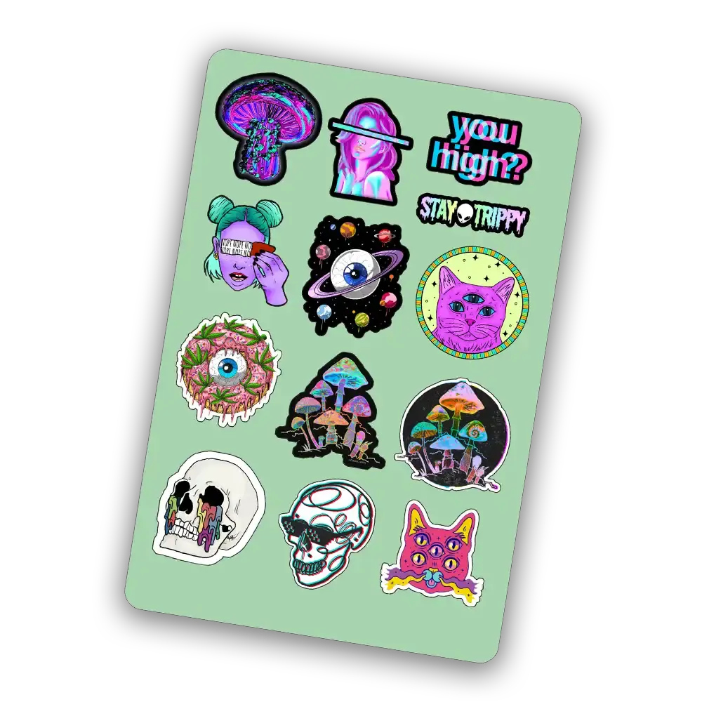 Trippy  - Mini Sticker Sheet