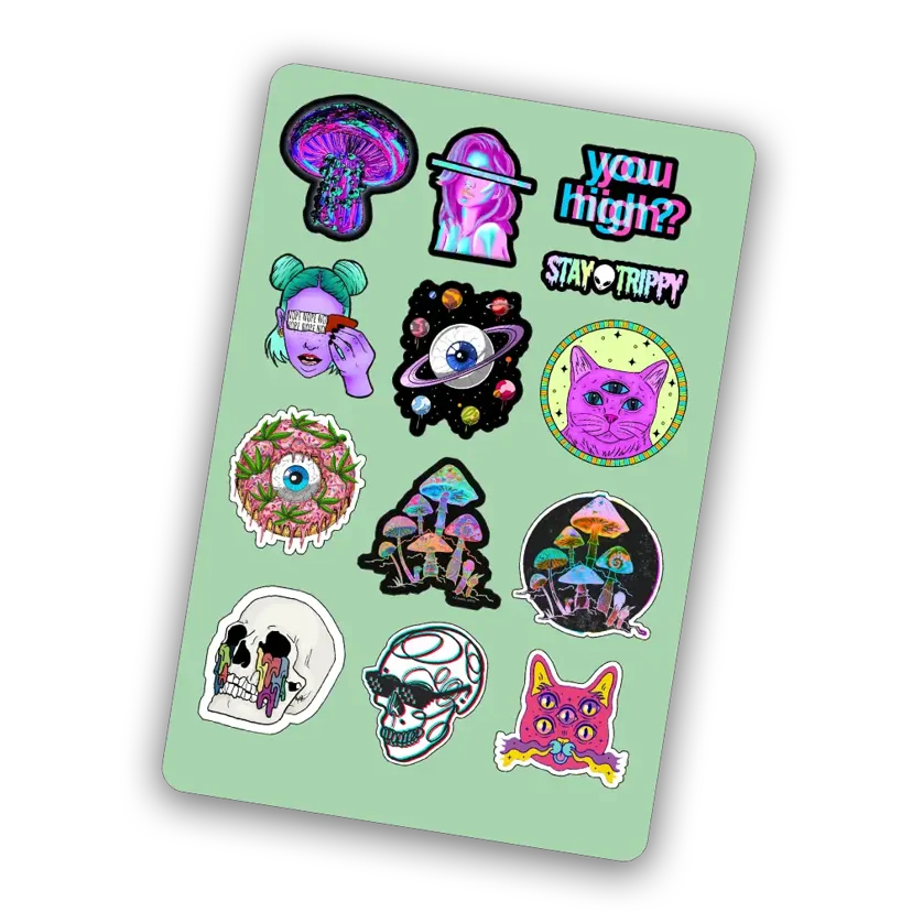 Trippy  - Mini Sticker Sheet
