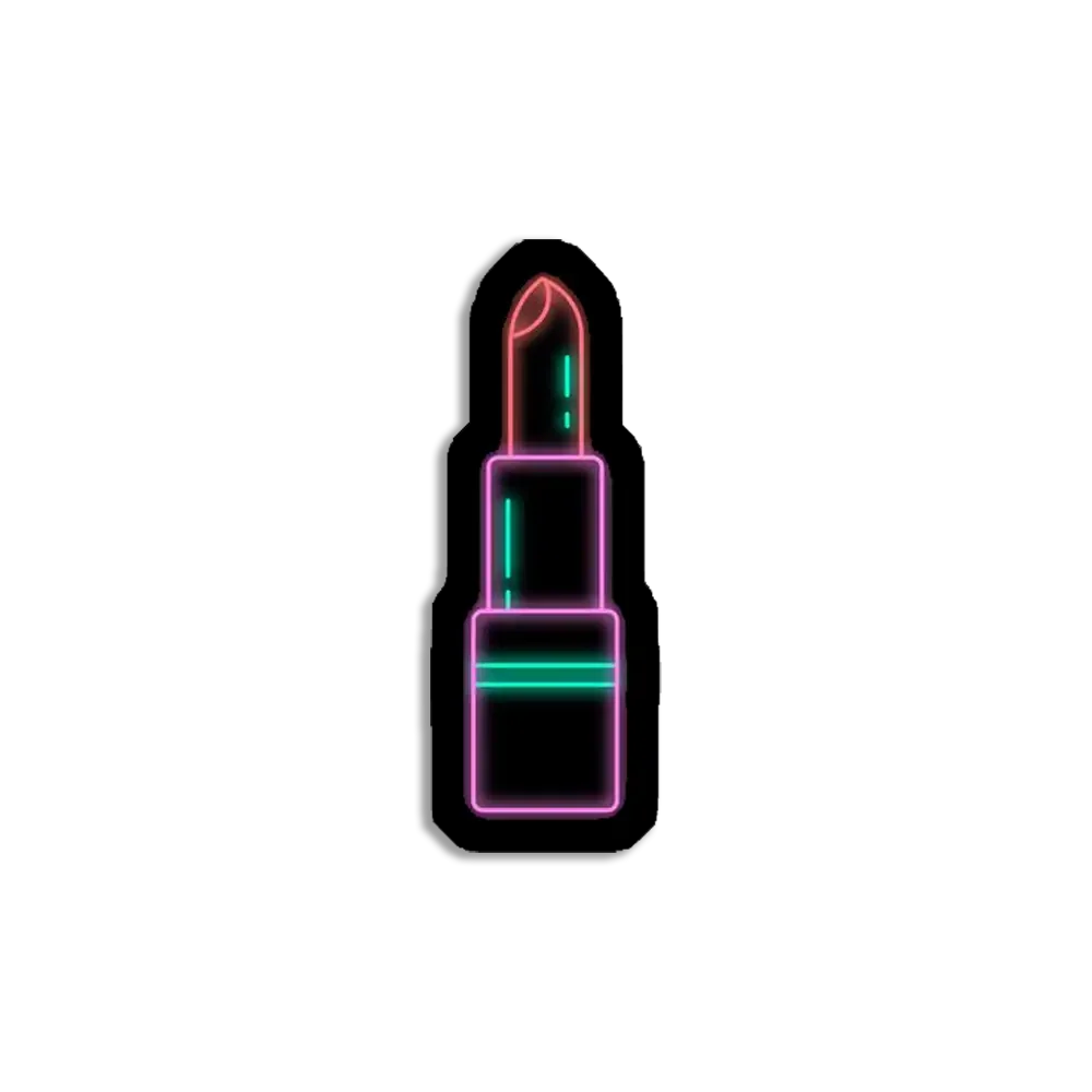 Neon Lipstick Sticker