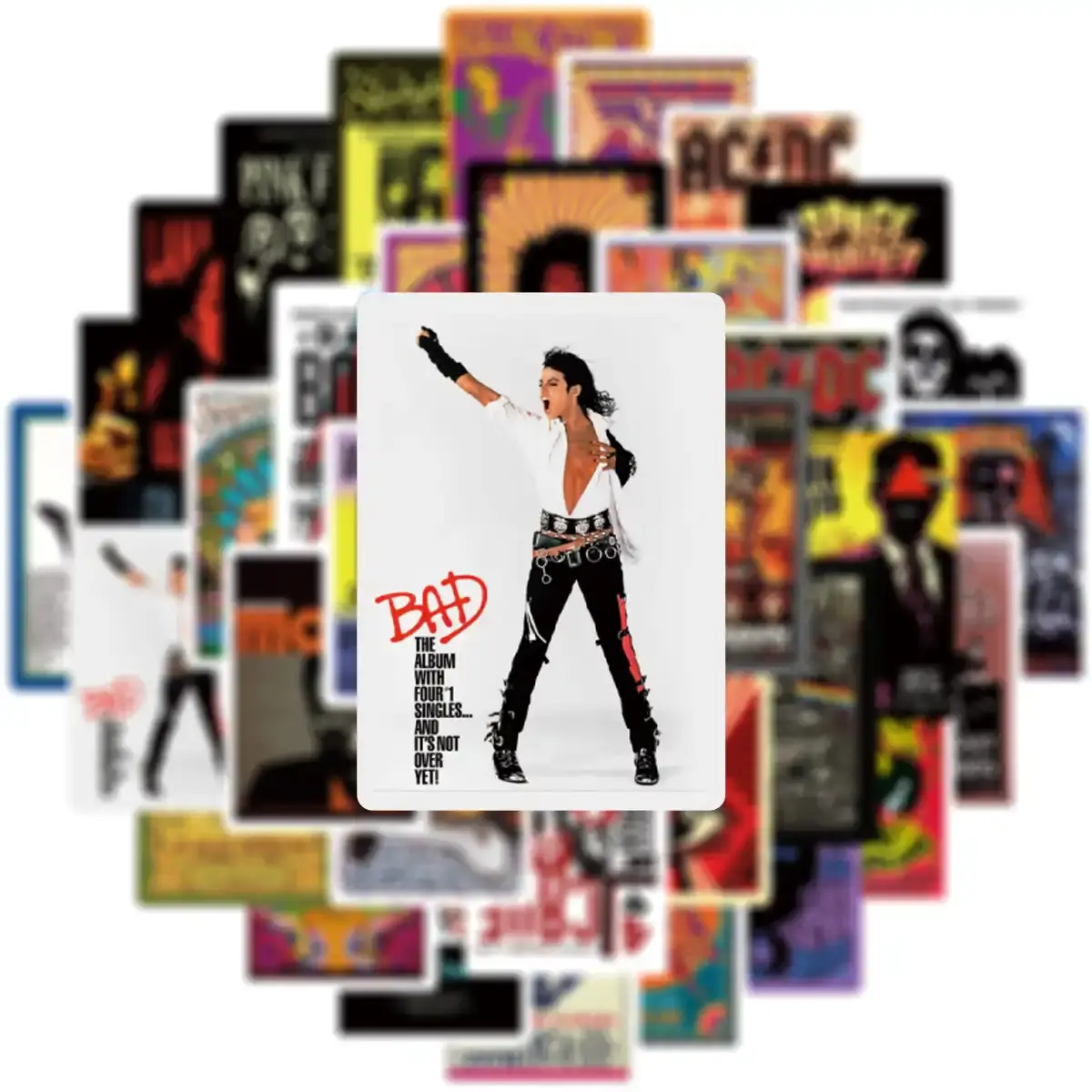 Rock Music Pop Graffiti Sticker Pack of 50