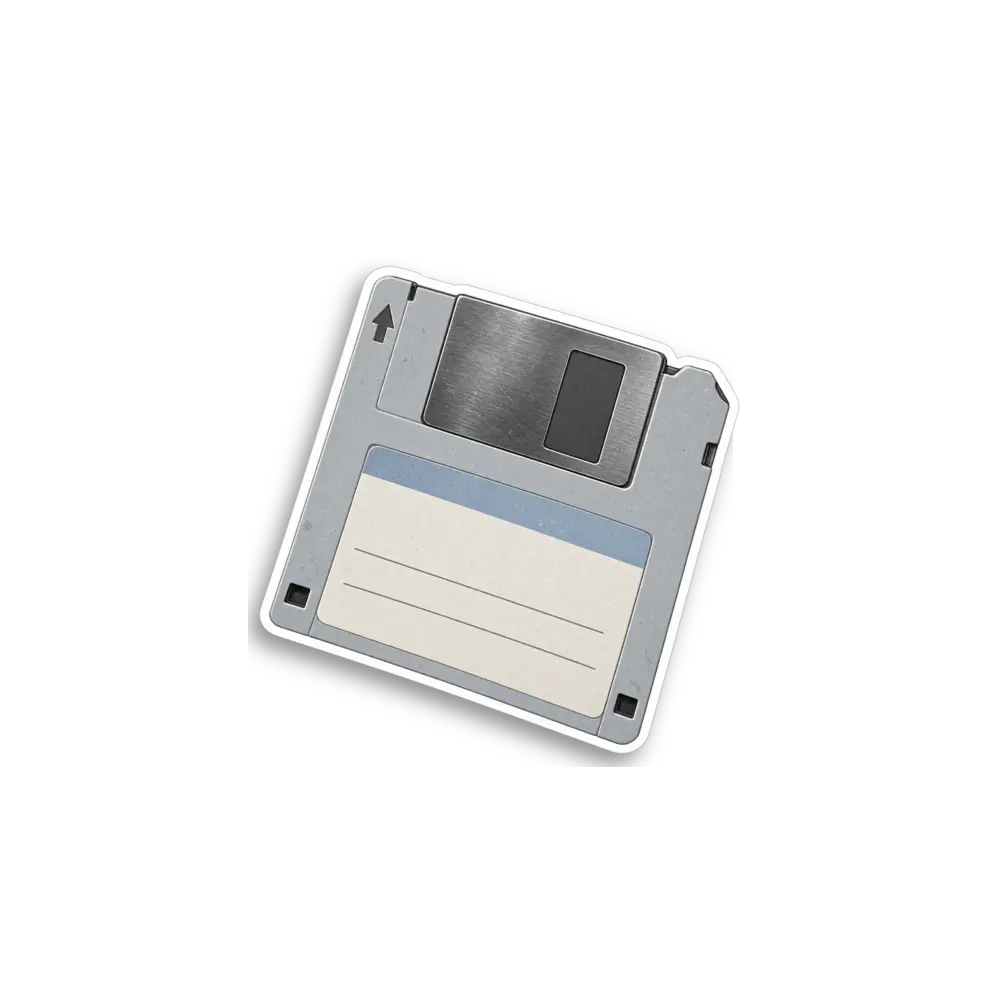 Floppy Disk Sticker