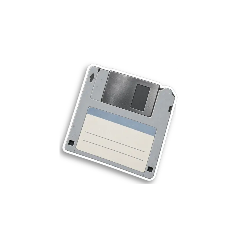 Floppy Disk Sticker