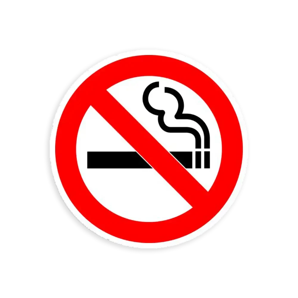 No Smoking Sticker