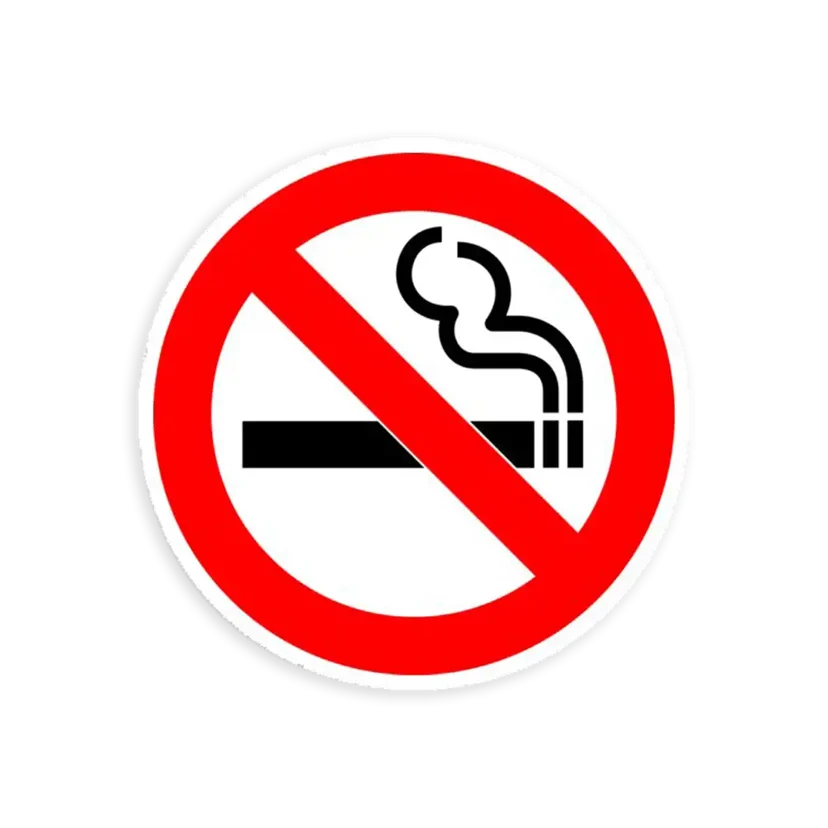 No Smoking Sticker