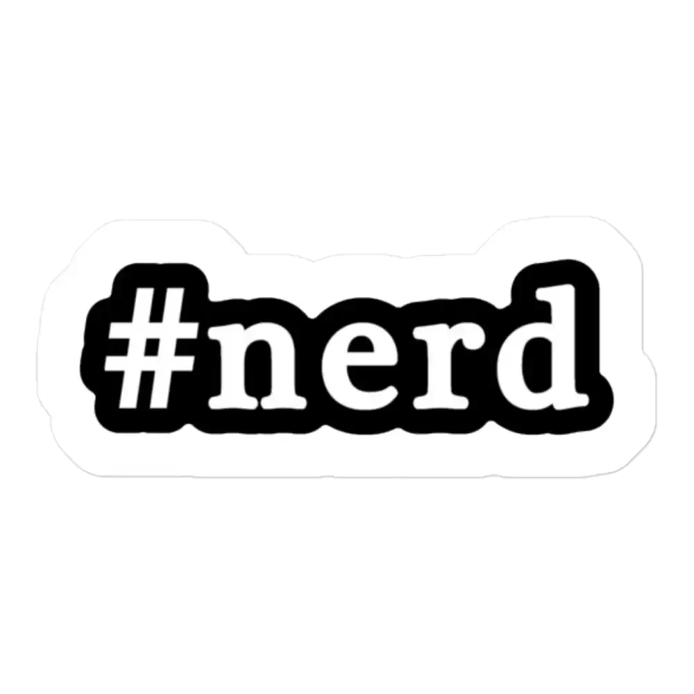 #Nerd Sticker