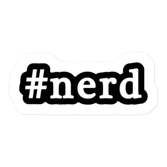 #Nerd Sticker