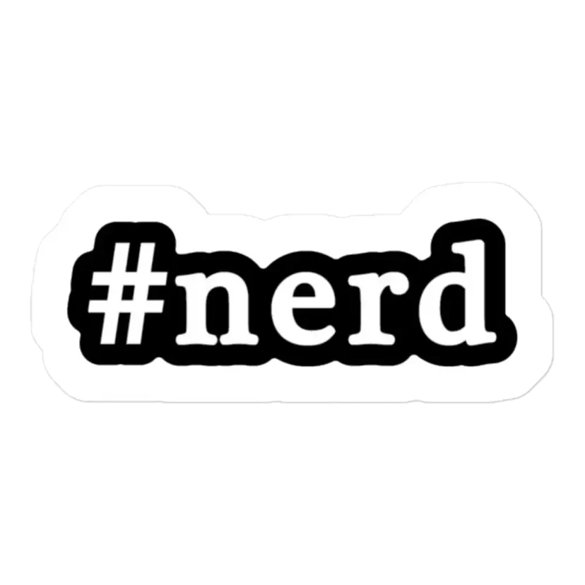 #Nerd Sticker