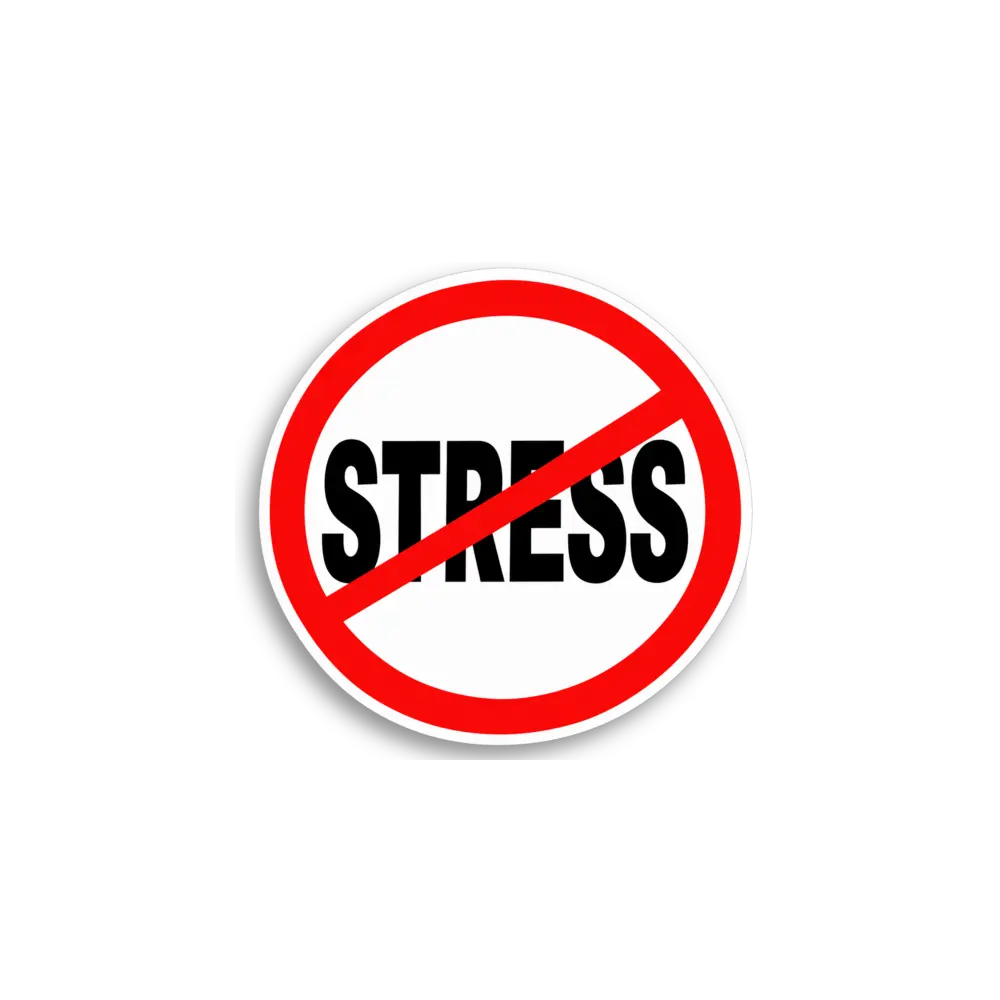 No Stress Sticker