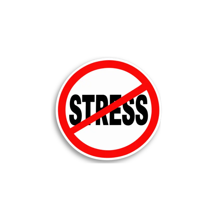 No Stress Sticker