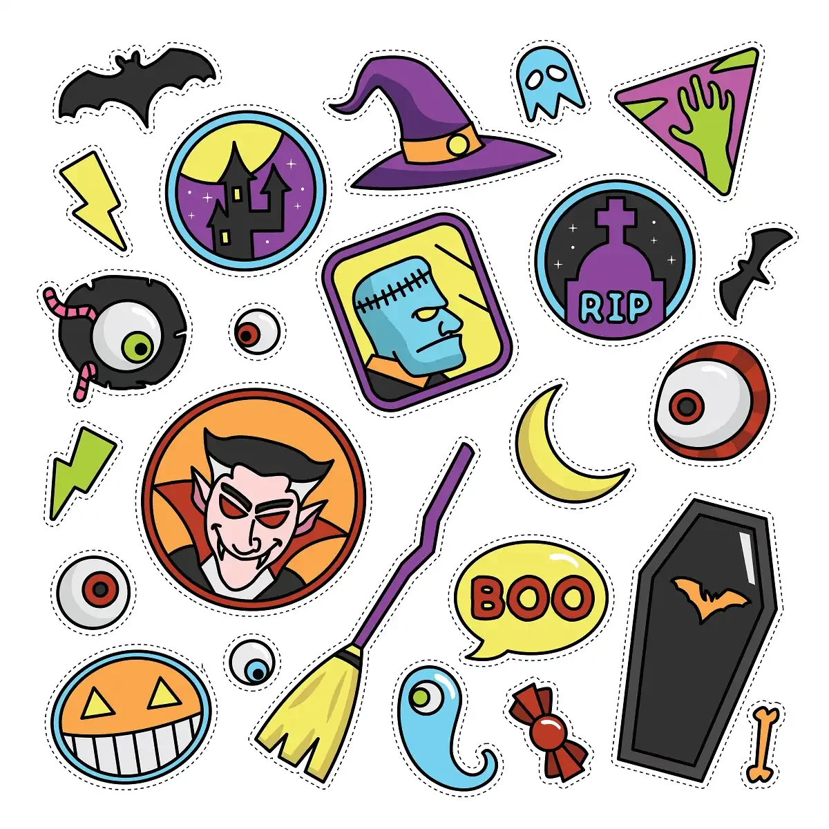 Cute Halloween Stickers