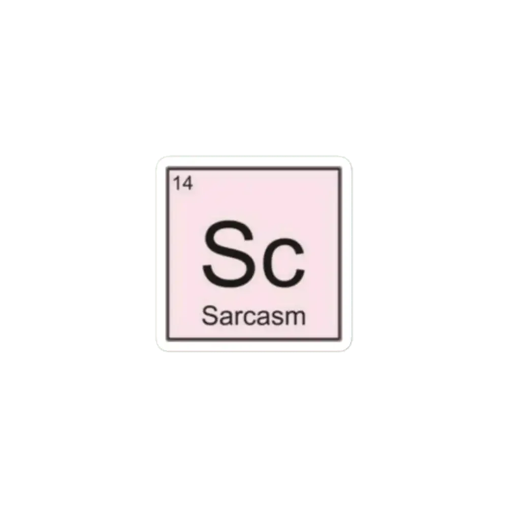Sarcasm pink grunge soft Tumblr aesthetic sticker Sticker