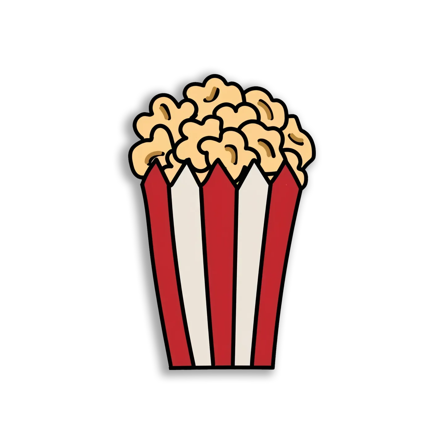 A Bucket of Buttery Popcorn Sticker