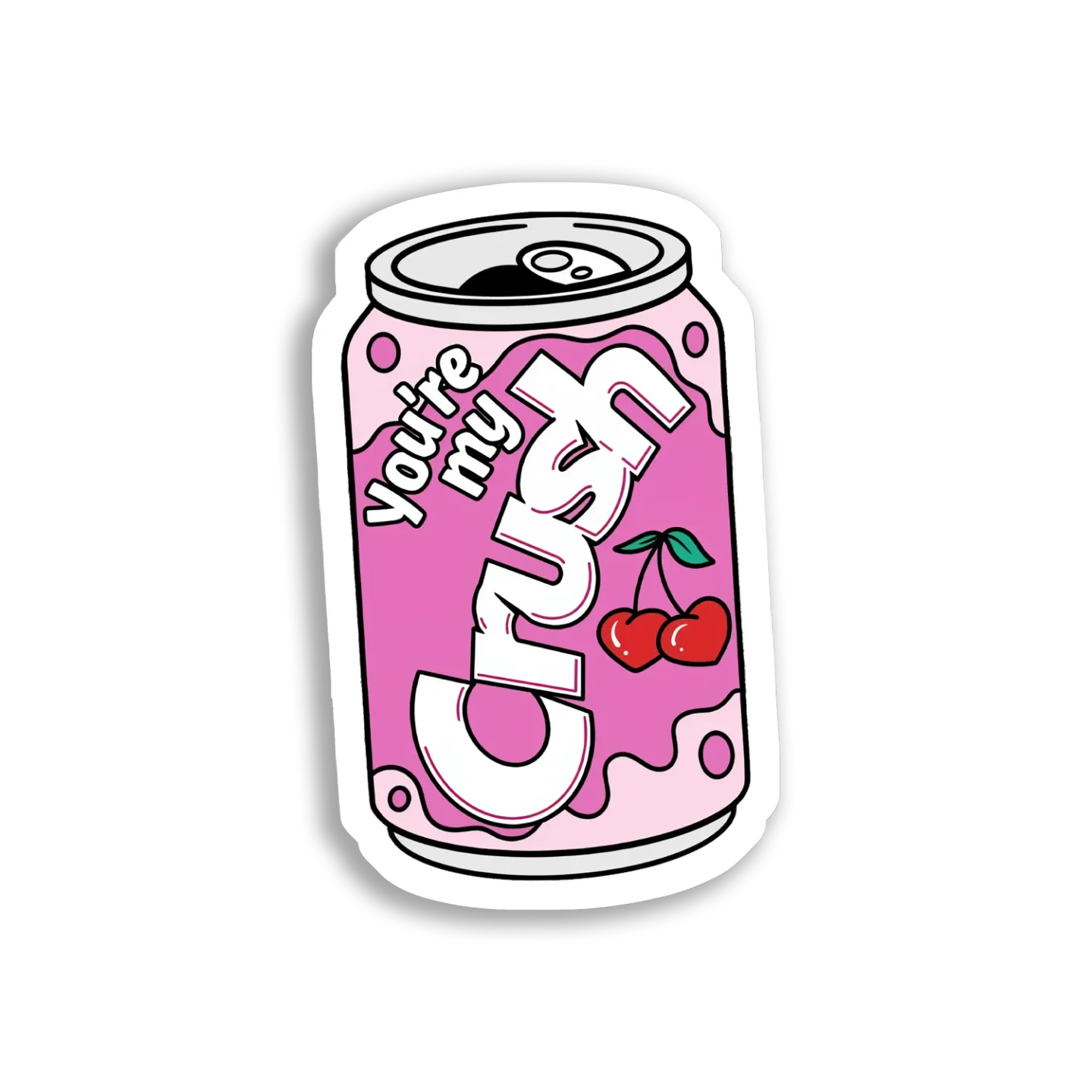 You're My Crush Soda Can Sticker