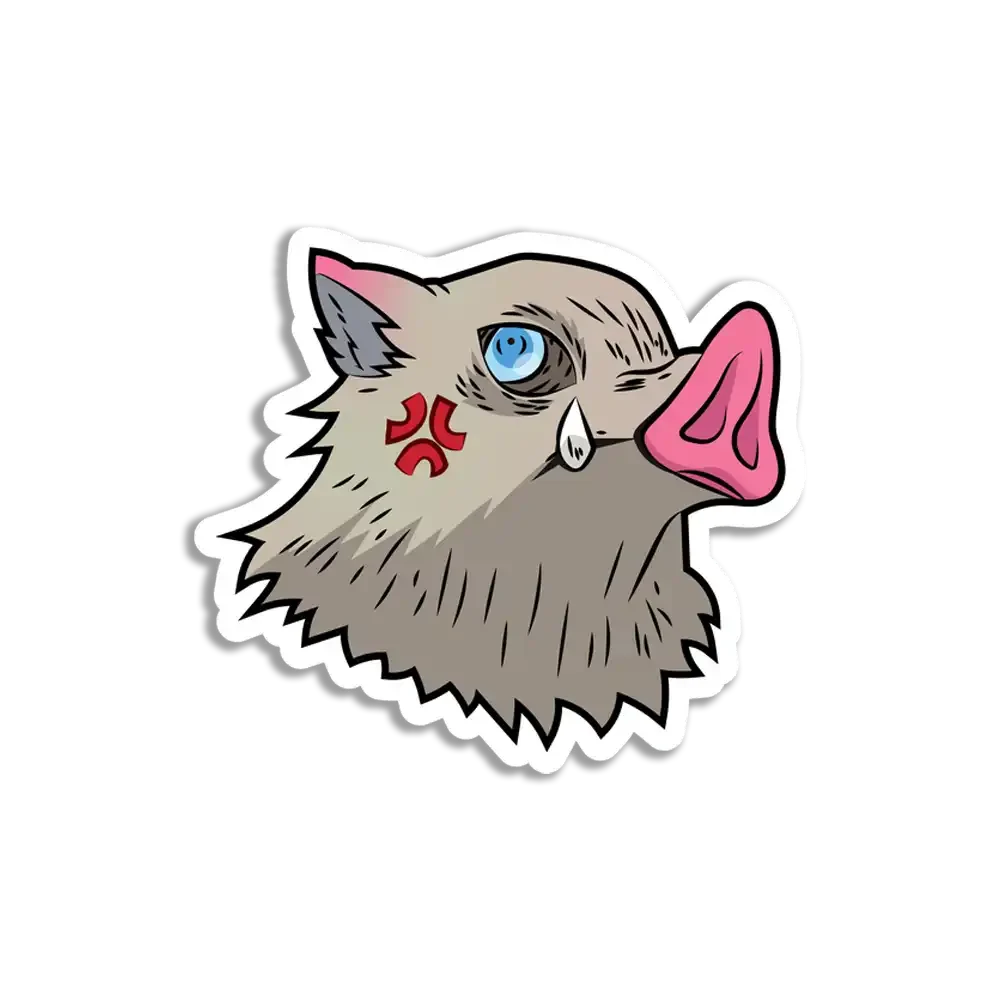 Inosuke Hashibira Evil Sticker