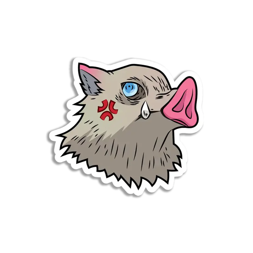 Inosuke Hashibira Evil Sticker
