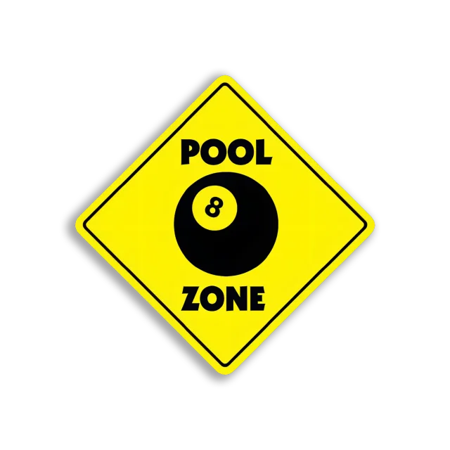 Beware You Are Entering the Pool Zone Sticker