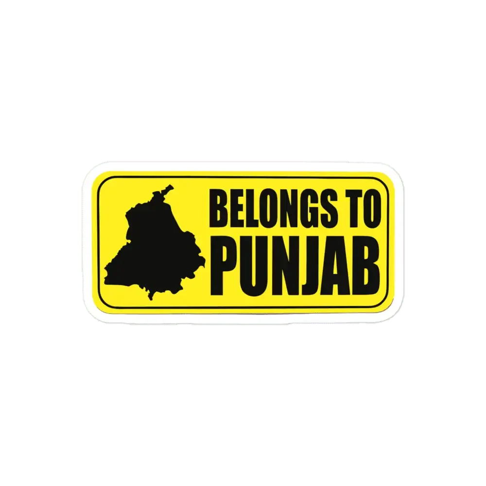 Belongs to Punjab Sticker