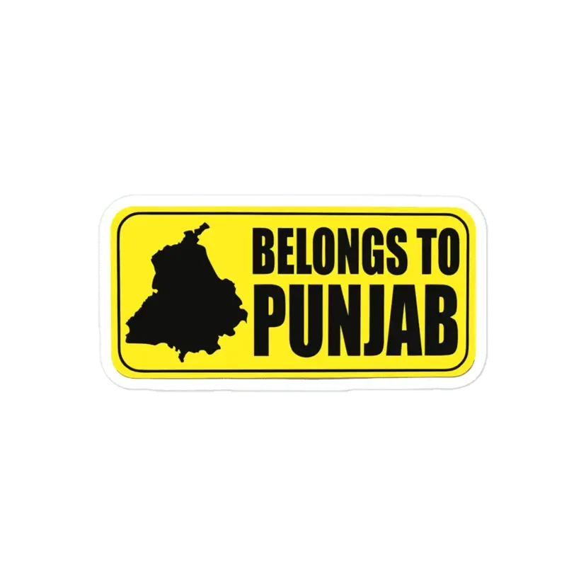 Belongs to Punjab Sticker