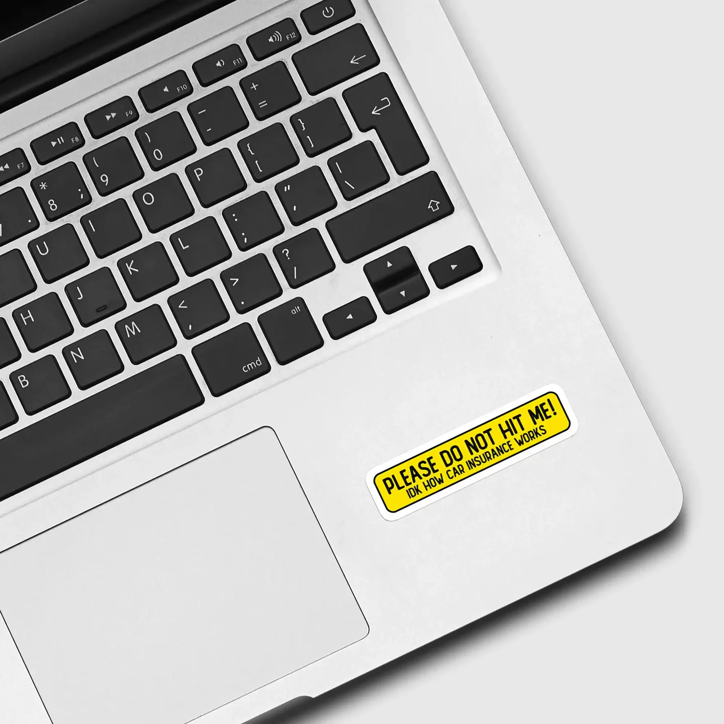 Please don't hit me idk how car insurance works Sticker