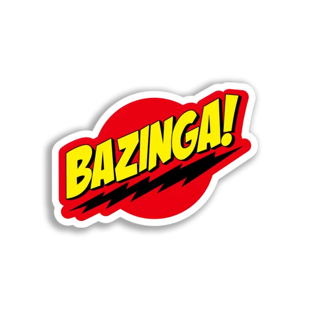 Bazinga! Comic Sound Effect Sticker
