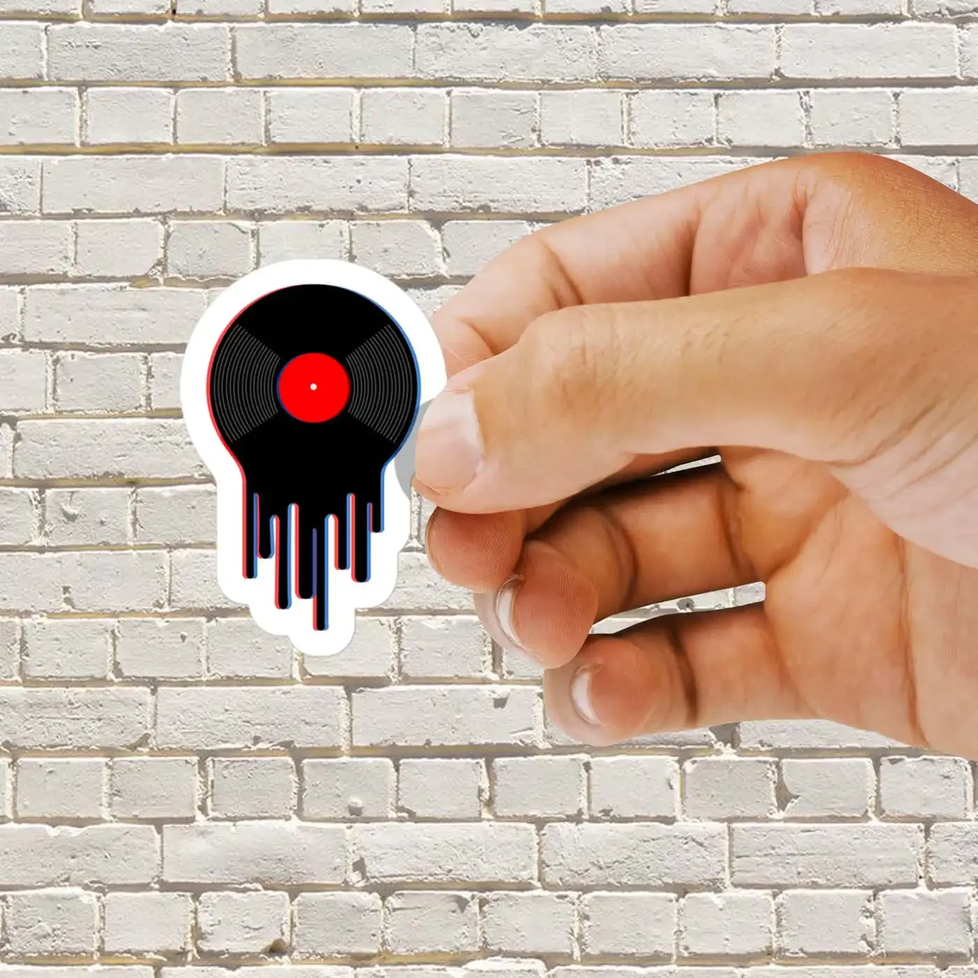 Drip Vinyl Record Sticker