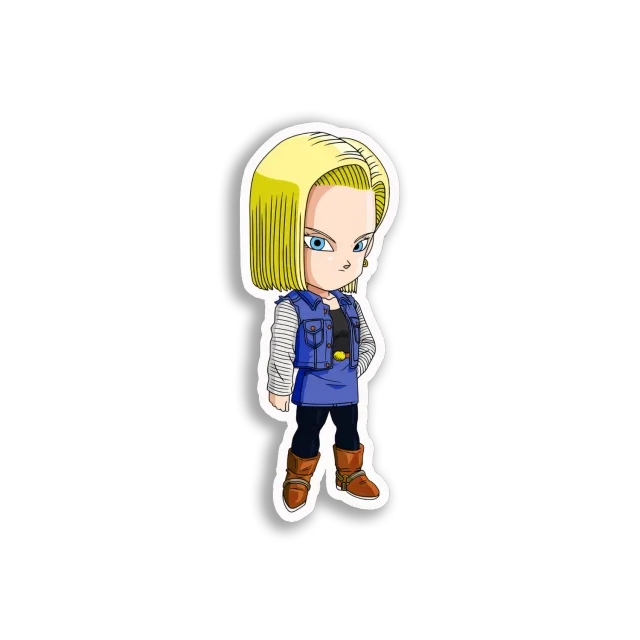Chibi Android 18 Sticker