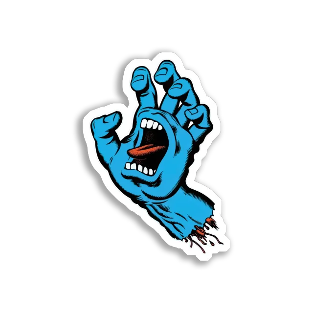 Screaming Hand Sticker Image Sticker