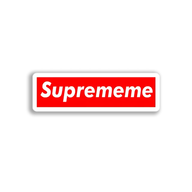 Supremememe Box Logo Sticker