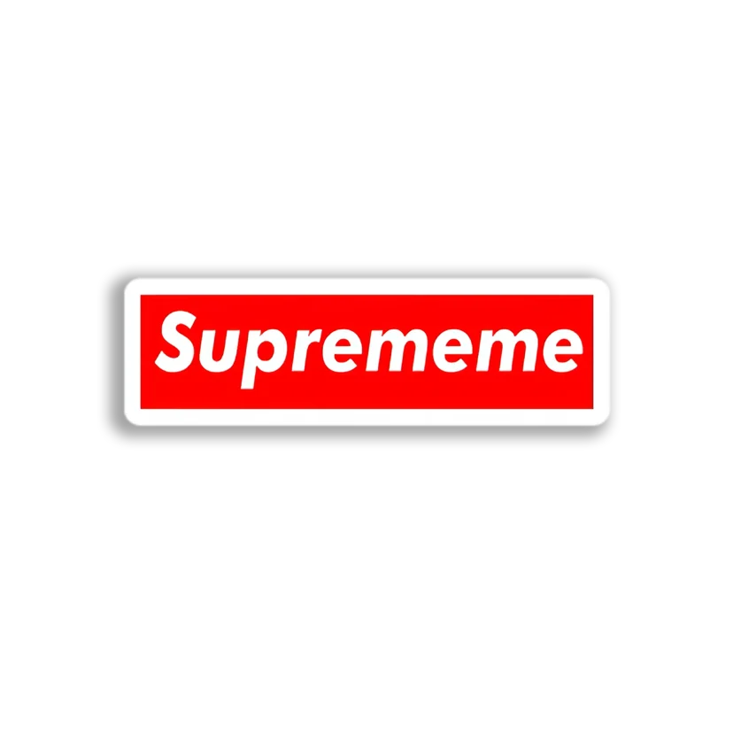 Supremememe Box Logo Sticker