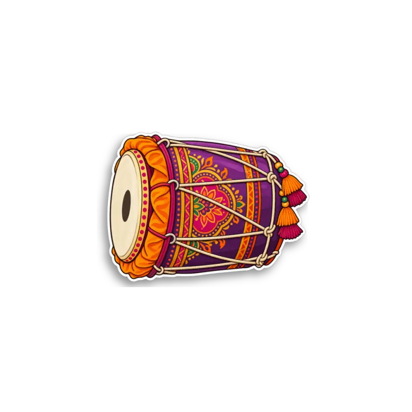 Dhol Sticker