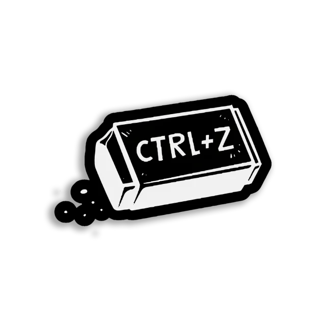 Ctrl+Z The Undo Button Sticker