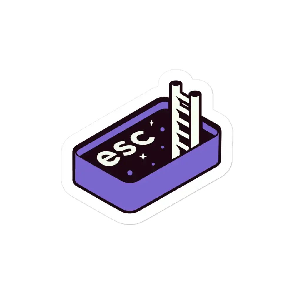ESC to the Space Button Sticker
