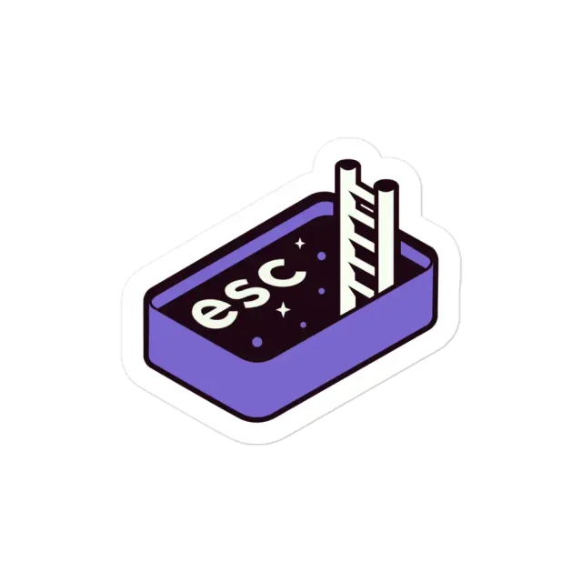 ESC to the Space Button Sticker