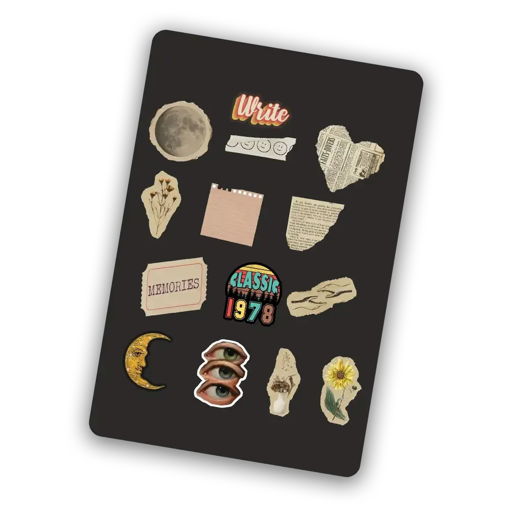 Retro Aesthetic  - Mini Sticker Sheet