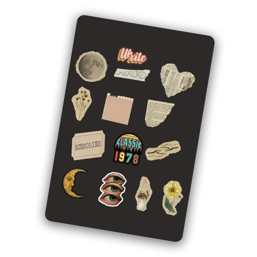 Retro Aesthetic  - Mini Sticker Sheet