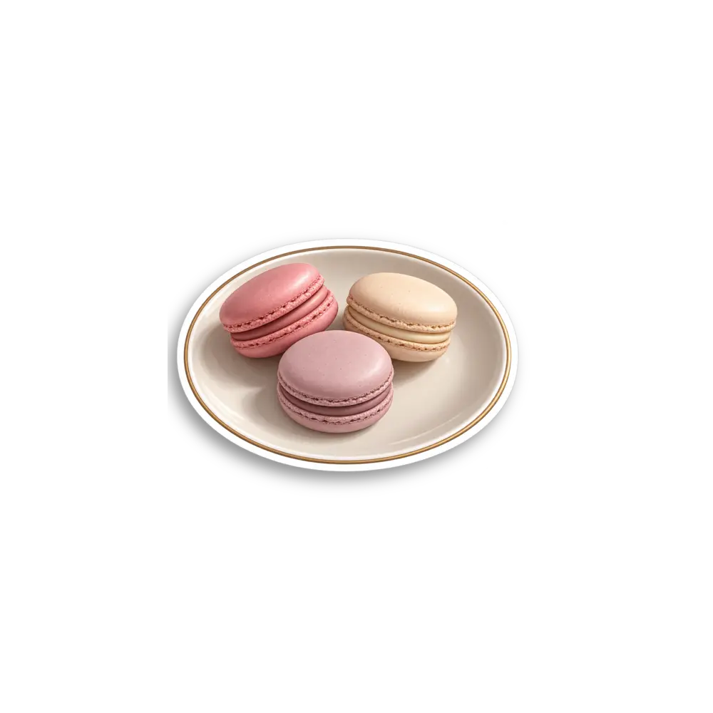 Macaron Plate Sticker