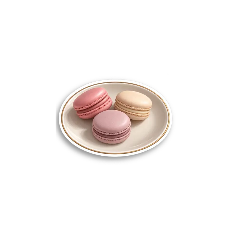 Macaron Plate Sticker