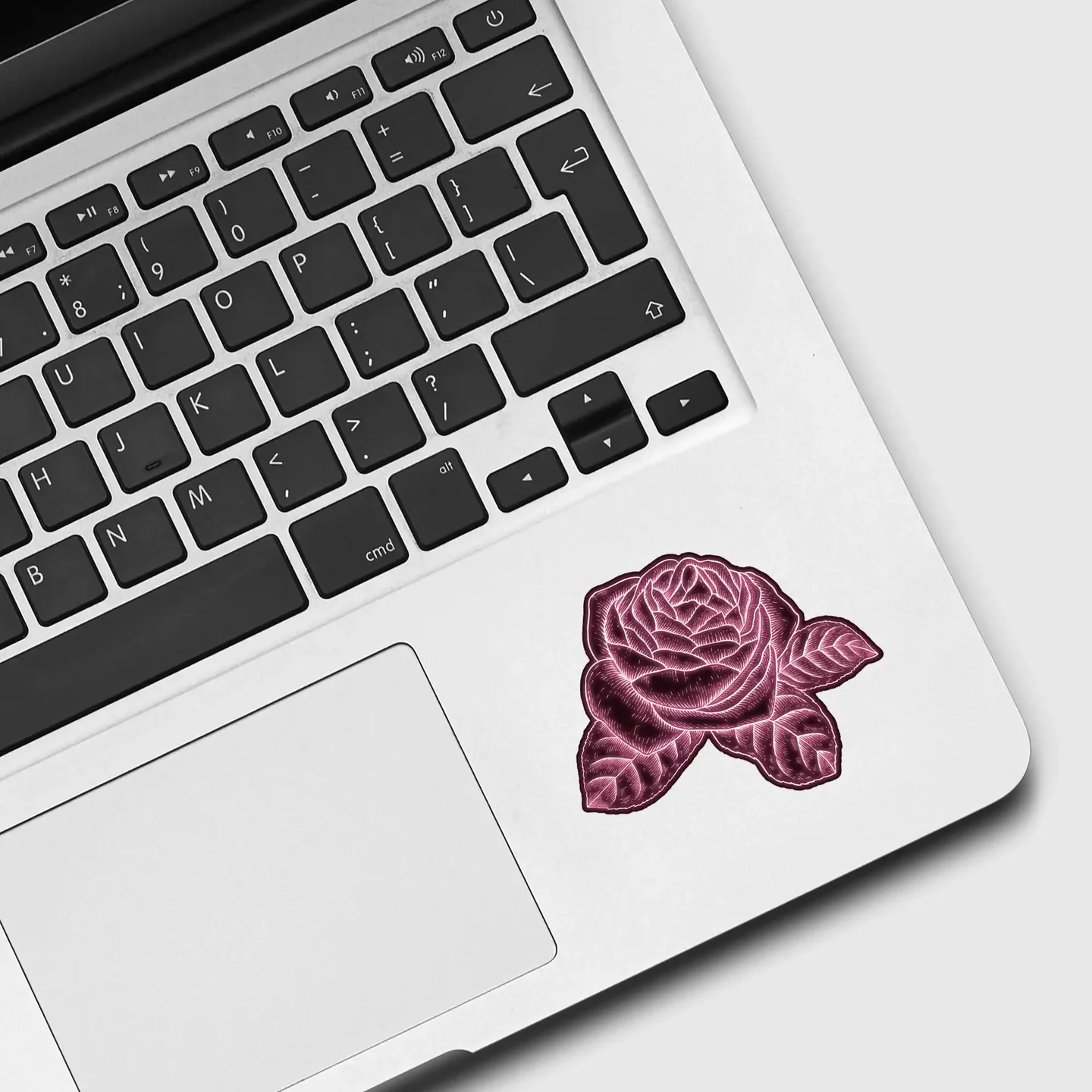 Neon Rose Sticker