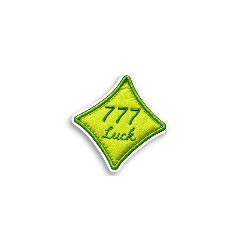 777 Luck Patch Sticker