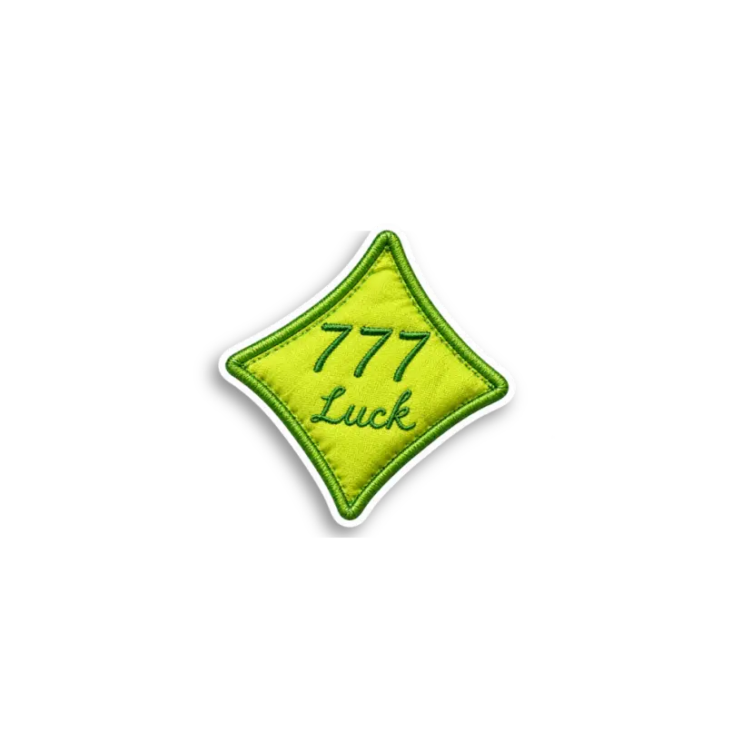 777 Luck Patch Sticker
