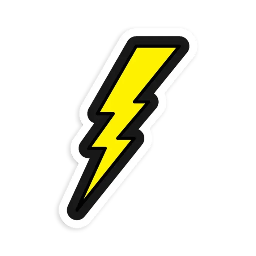 Awesome Bolt Car Sticker