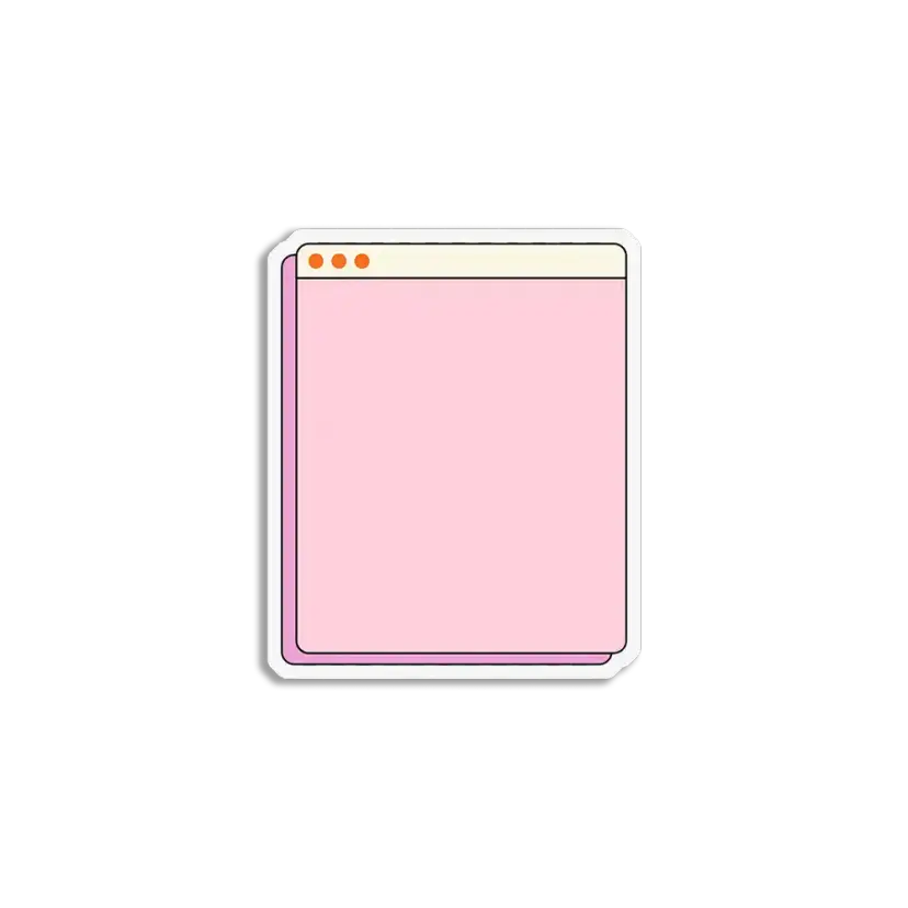 Pink Browser VSCO Sticker
