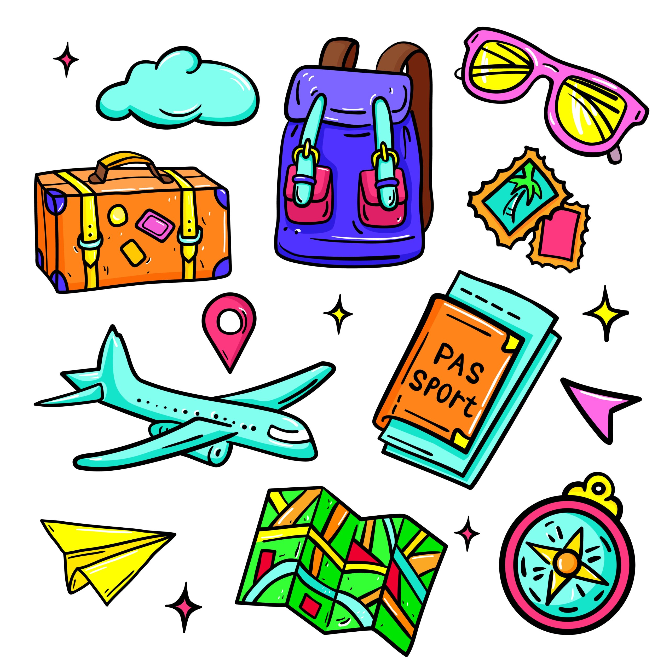 Travel and Vacation Stickers
