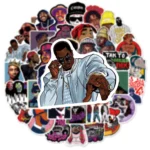 East West Coast Rap Graffiti Stickers Pack of 50