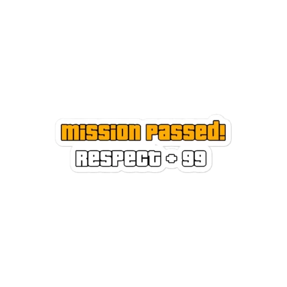 Mission Passed Sticker